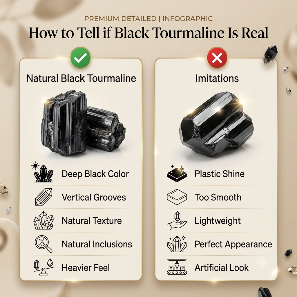How to Tell if Black Tourmaline Is Real