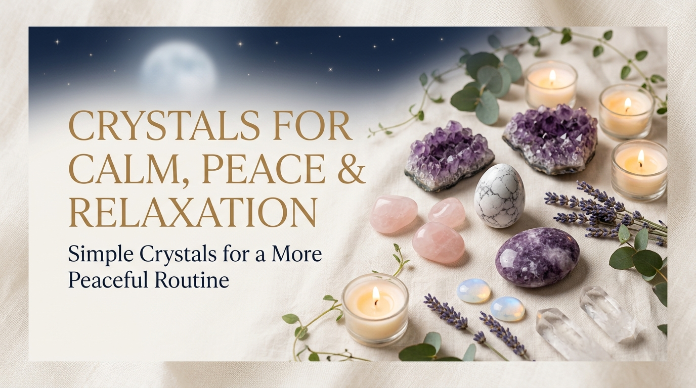 CRYSTALS FOR CALM, PEACE & RELAXATION