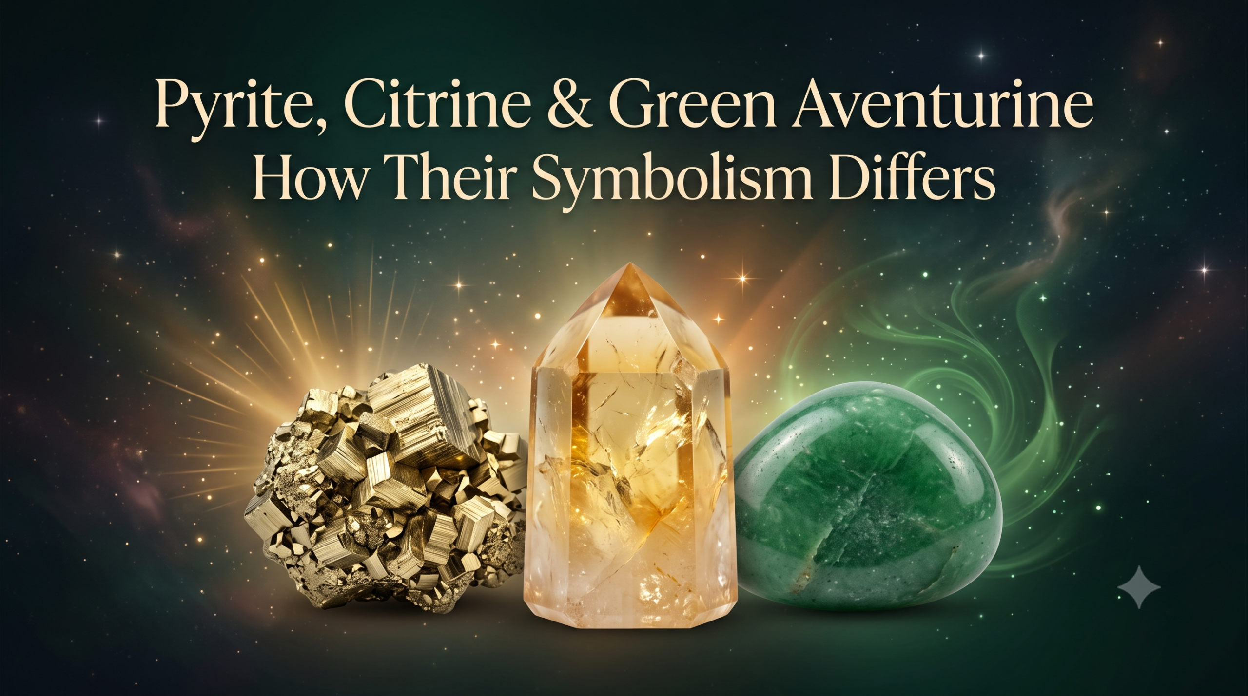 “Pyrite, Citrine & Green Aventurine”