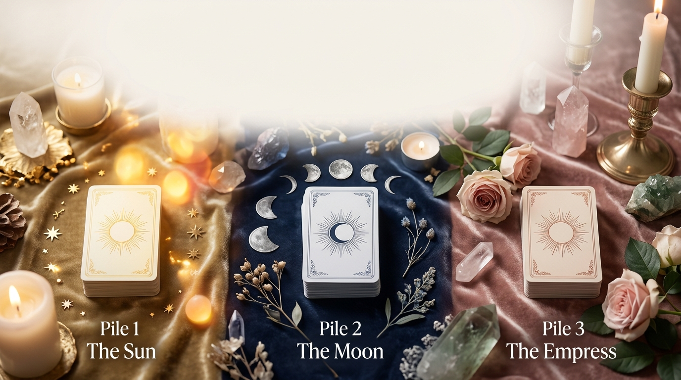September 2026 Tarot Pick-a-Pile reading.