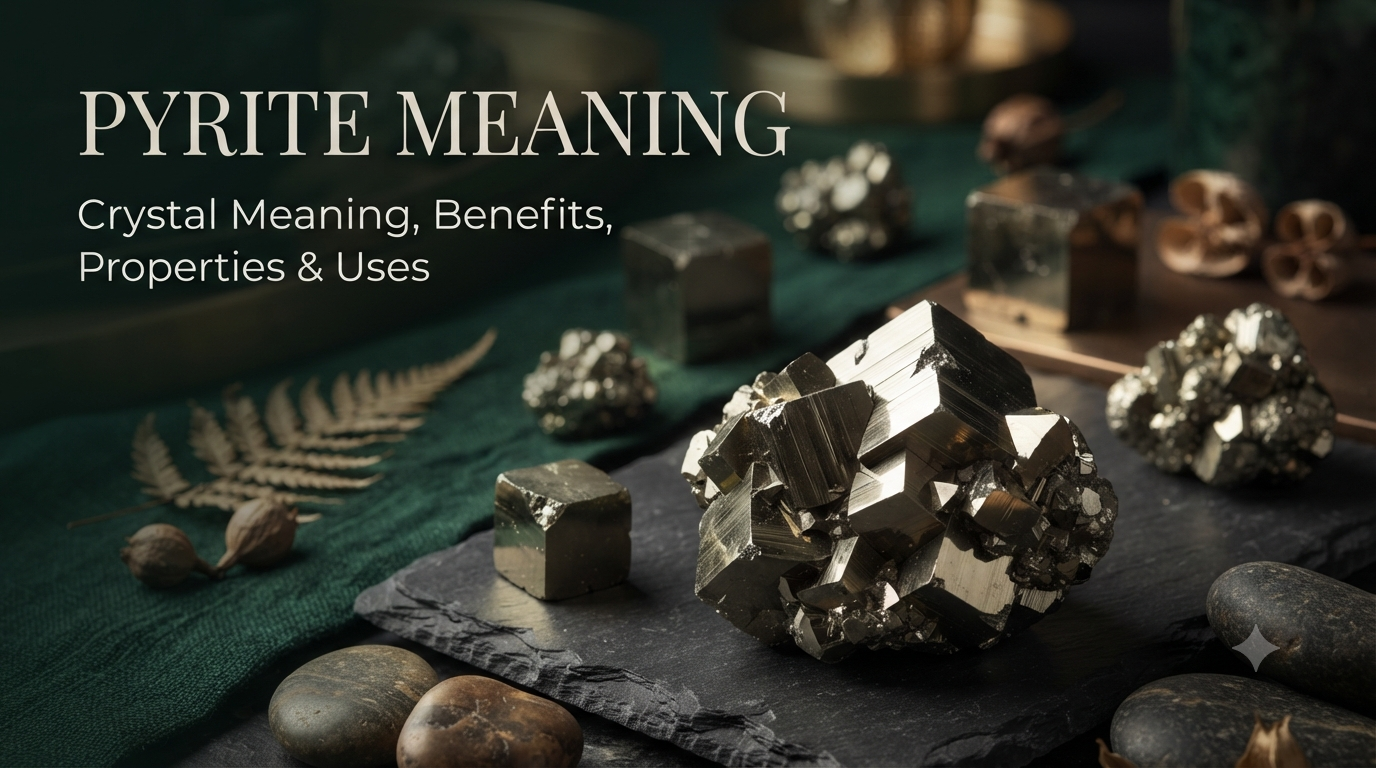 Pyrite Meaning: Crystal Meaning, Benefits, Properties & Uses.